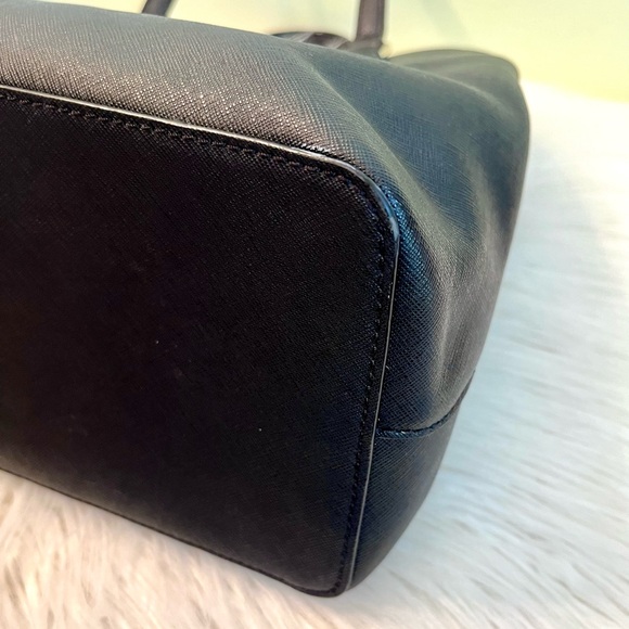 Kate Spade Laurel Way Black Leather Satchel - Picture 7 of 9